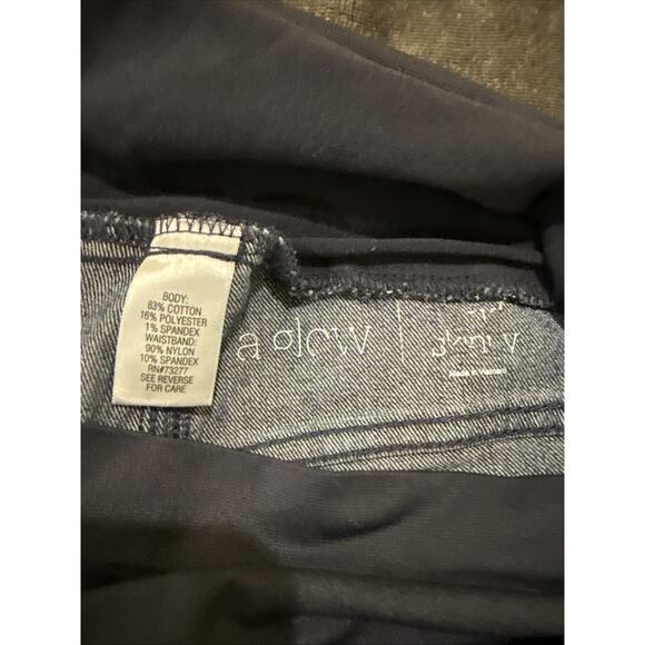 Aglow Women's Maternity Skinny Jeans Denim Blue Dark Wash Size 26 - Picture 10 of 16